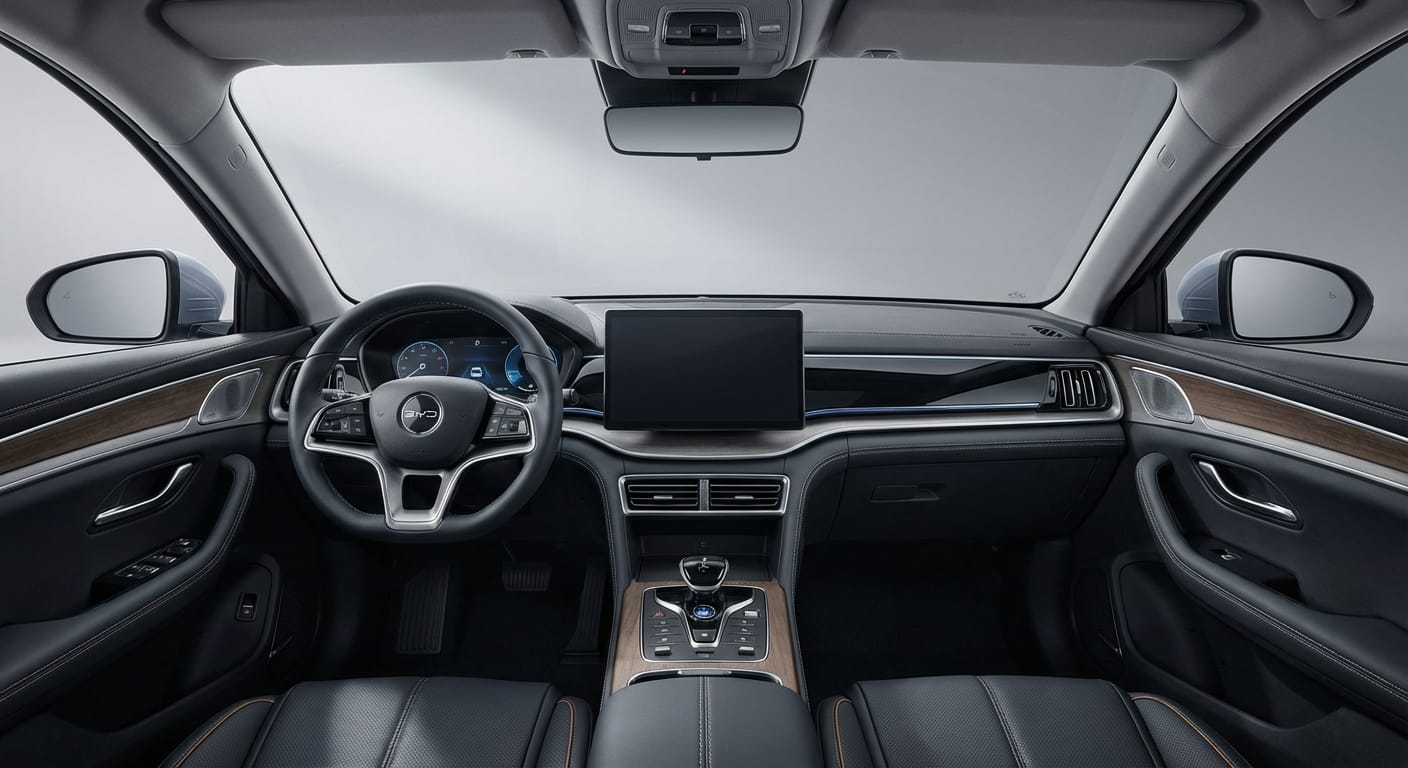 Interior del BYD Shark