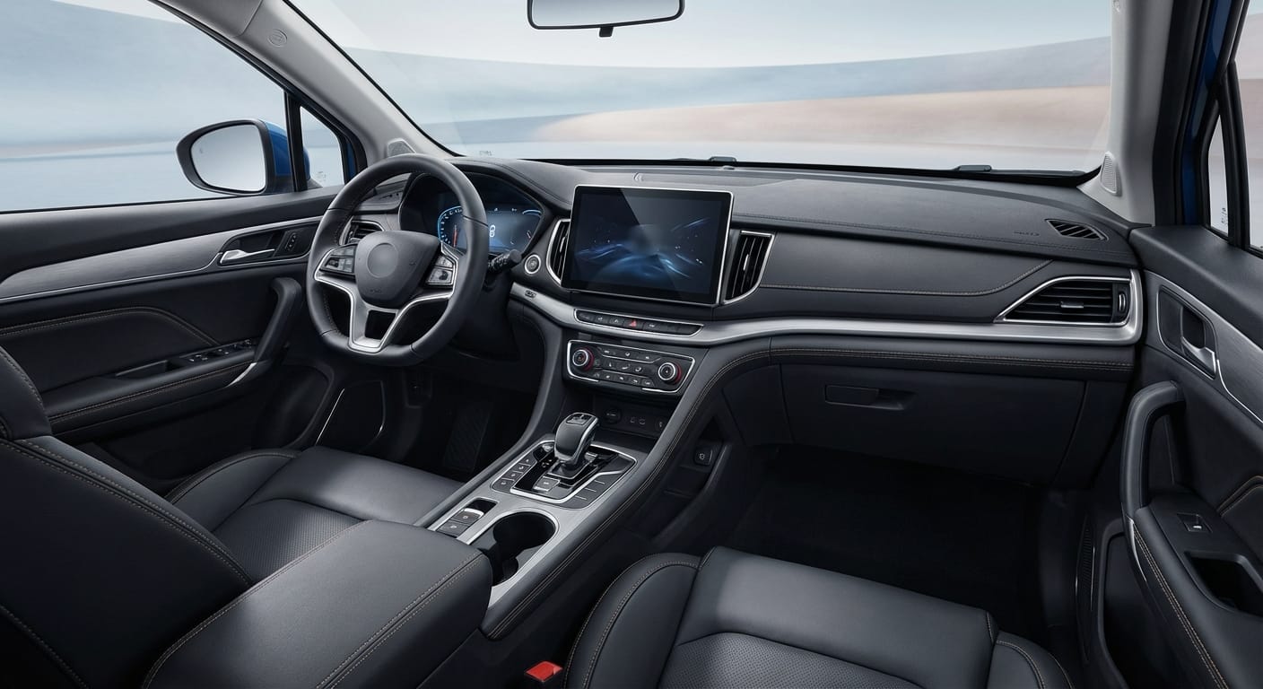 Interior del BYD Yuan Pro