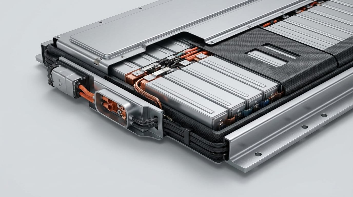 BYD Blade Battery - Detalle técnico de la estructura de celdas tipo cuchilla