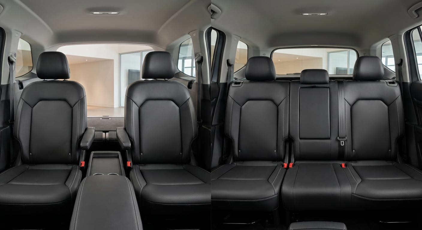 Comparativa de interiores: segunda fila ejecutiva del VW Cross Sport vs. banco familiar del VW Teramont 2026