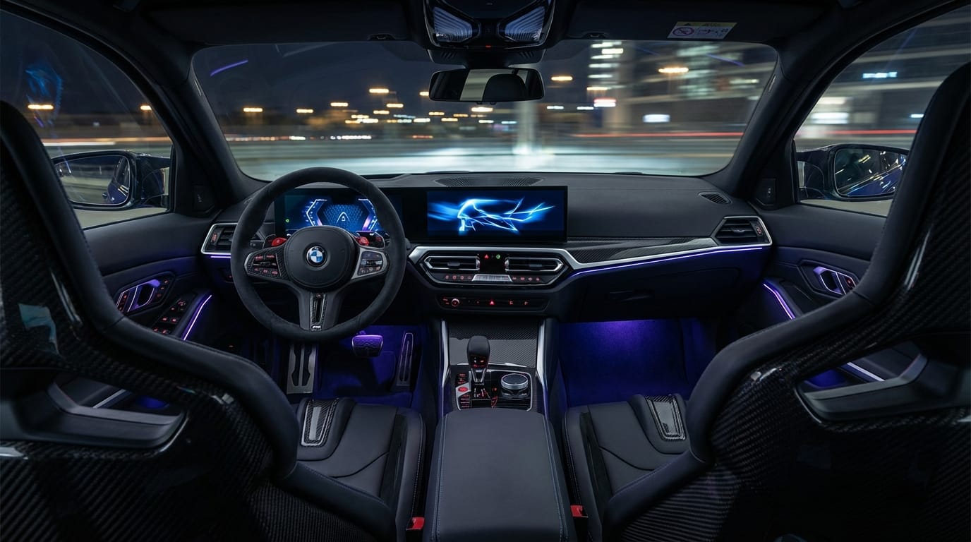 BMW M3 Touring - Interior deportivo con asientos de fibra de carbono y cuadro de mandos digital