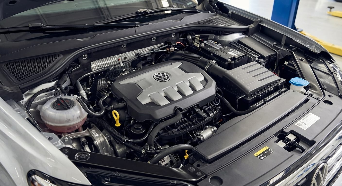 Motorización del Volkswagen Teramont 2026, posiblemente el nuevo motor turbo de 4 cilindros