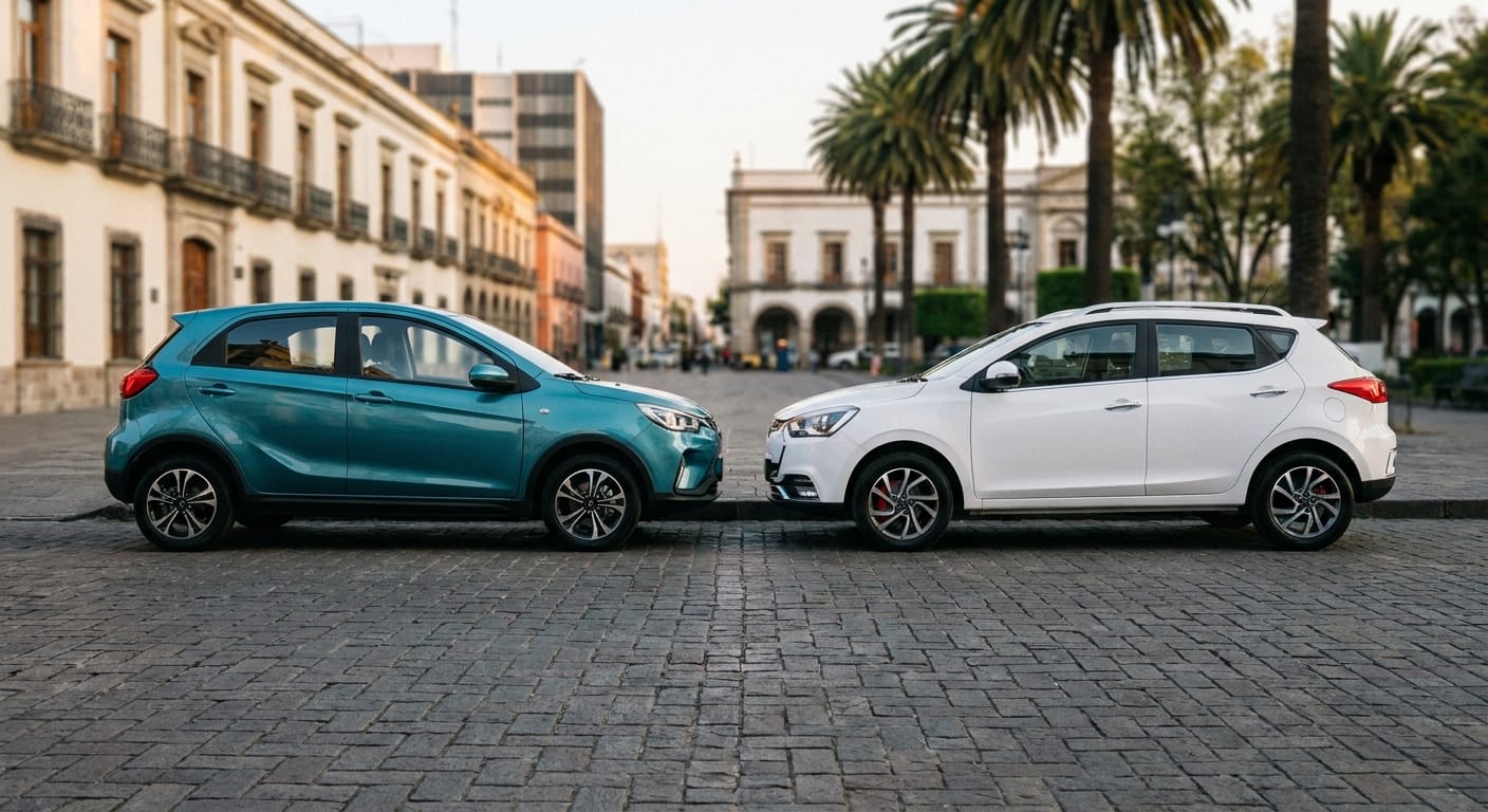 Exterior del JAC E10X y E30X en México