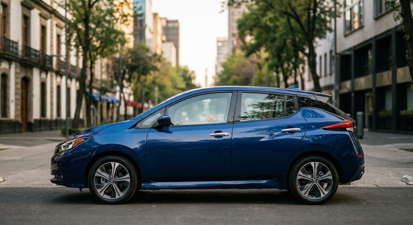 Exterior del Qué pasó con el Nissan LEAF en México