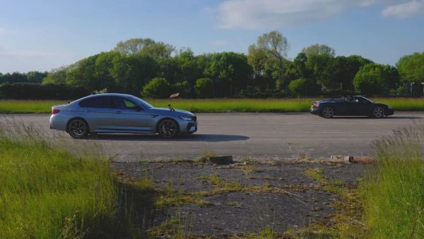 Audi R8 V10 Performance Spyder vs BMW M5 Competition: ¡La Batalla de los Titanes! 😈🔥