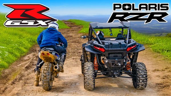 Análisis Técnico: Suzuki GSX-R 1000 Modificada vs Polaris RZR en Desafíos Off-Road
