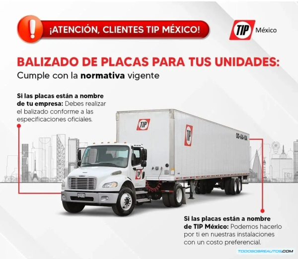Balizado de Vehículos de Carga en México: TIP Impulsa la Seguridad Vial y Cumplimiento de Normas SICT 2025