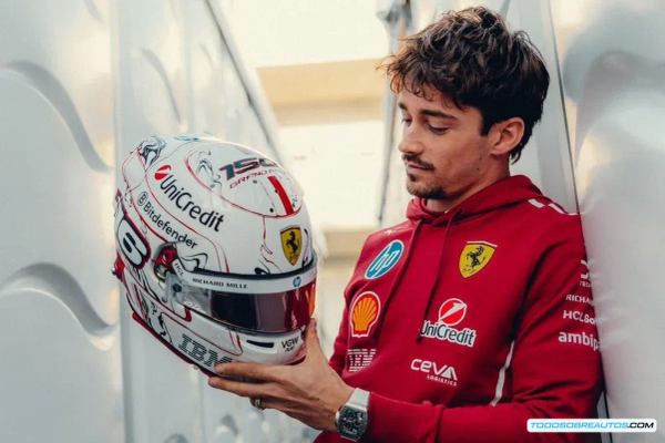 Charles Leclerc: Análisis de su 150° GP en Japón con Casco Especial y el Contexto Ferrari 2025