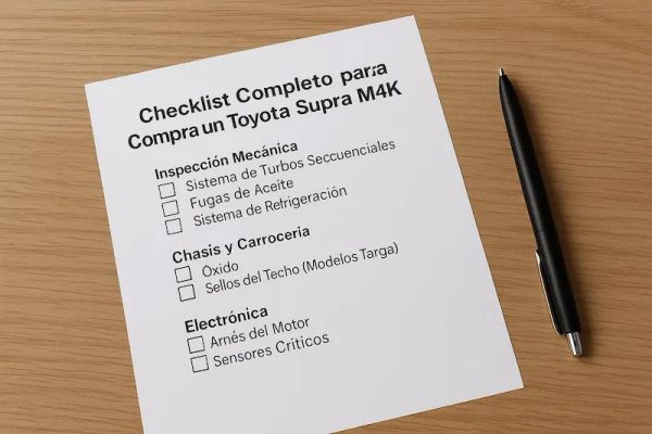 Checklist Completo para Comprar un Toyota Supra MK4