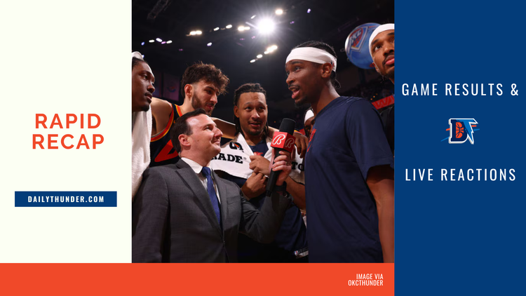 Thunder sweep Pelicans