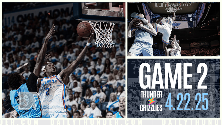 Thunder aim for 2-0 against overmatched Grizzlies