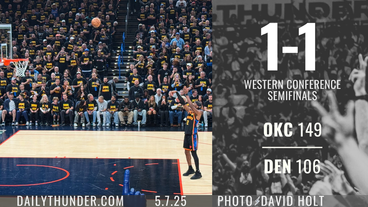 Thunder Jolt Back to Life, Fry Nuggets 149-106