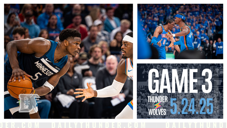 Thunder aim to assert greatness, Finals ambitions in Game 3 @ Wolves