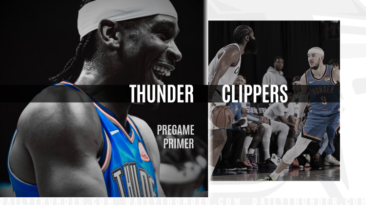 Pregame Primer: Thunder (63-16) @ Clippers (41-38)
