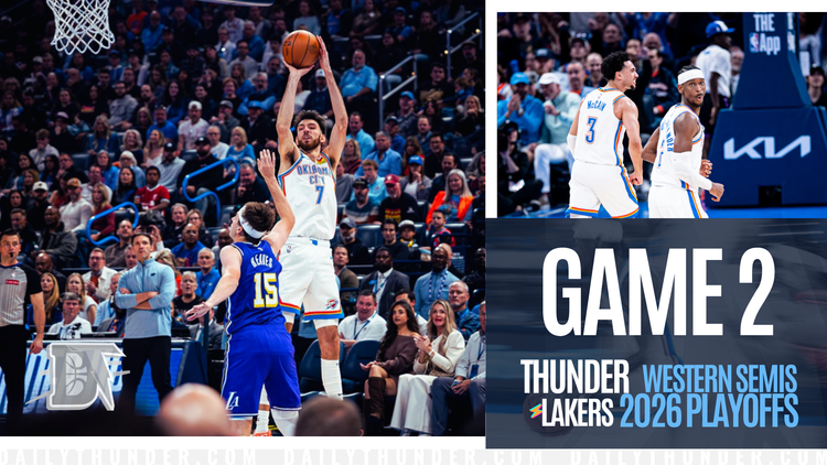 Game 2 Pregame Primer: Thunder vs. Lakers