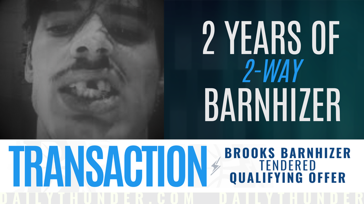 Thunder Bolt: Barnhizer's Qualifying Offer