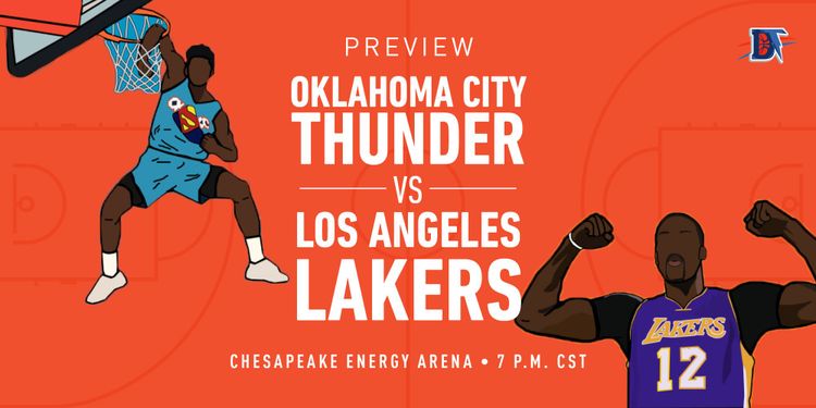 Game 39 Live Thread: Thunder (22-16) vs. Lakers (31-7)