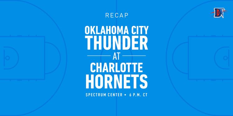 Game 1 Rapid Recap: Thunder (1-0) def. Hornets (0-2) 109-107