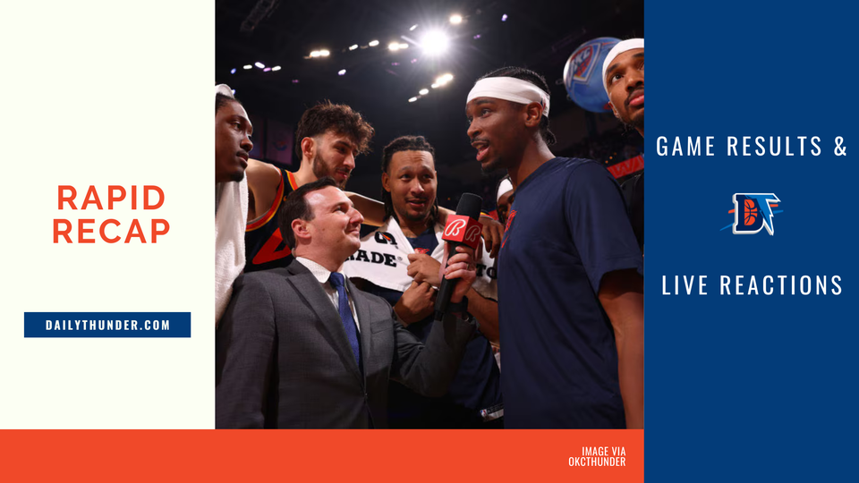 Thunder sweep Pelicans