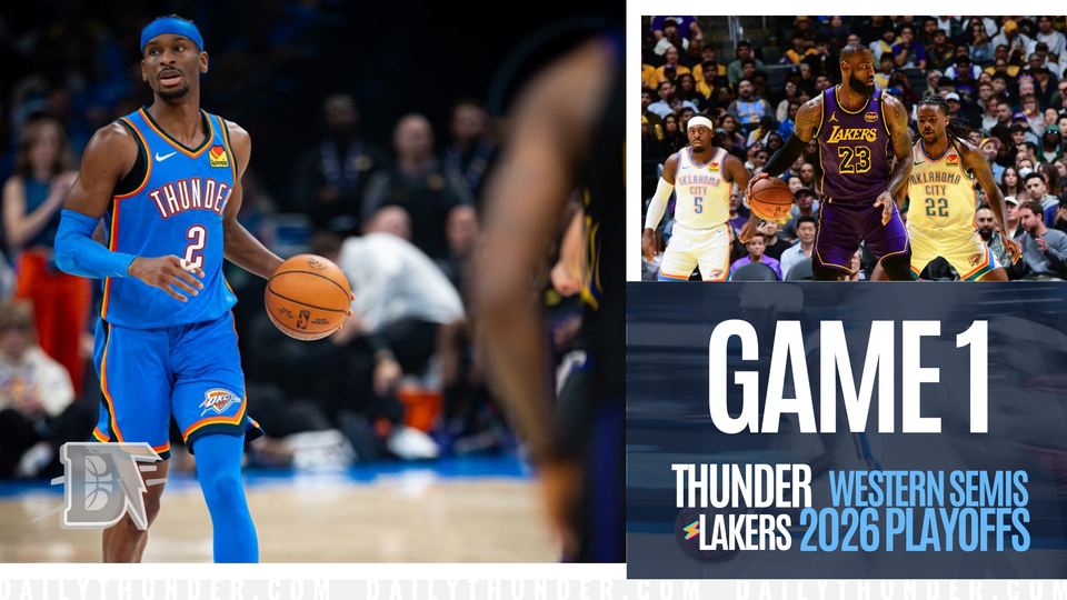 Game 1 Pregame Primer: Thunder vs. Lakers