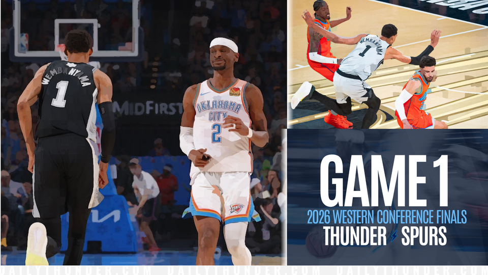 Game 1 Pregame Primer: Thunder vs. Spurs