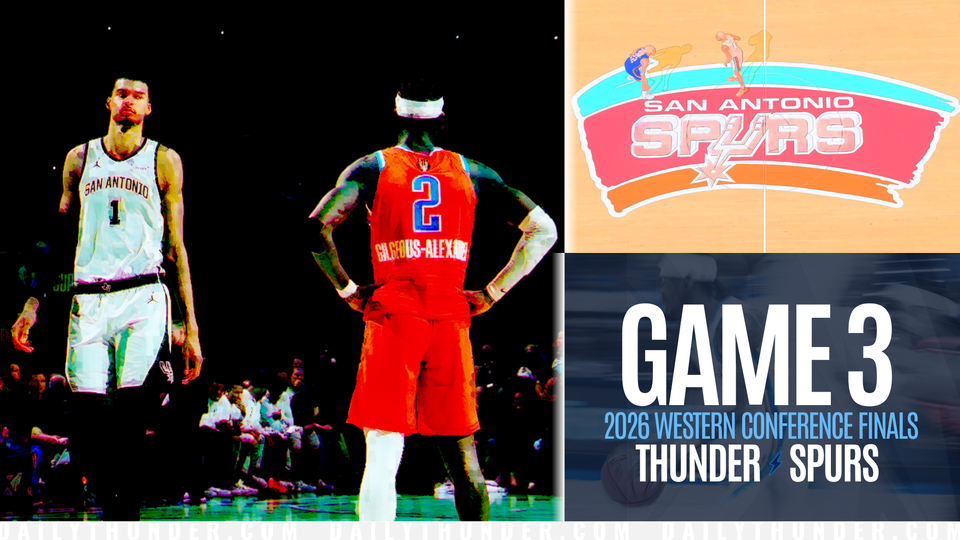 Game 3 Pregame Podcast Primer: Thunder @ Spurs