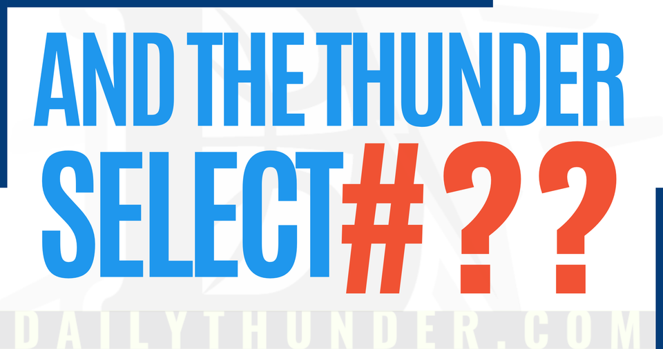 The 2026 Thunder Draft Guide: Targets at the Bottom