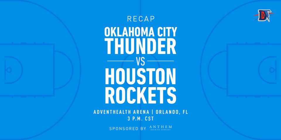 Game 5 Rapid Recap: Rockets def. Thunder (114-80)