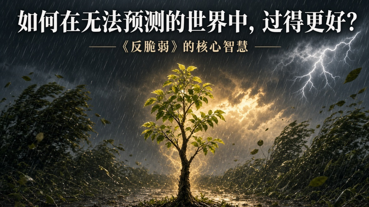 如何在无法预测的世界中，过得更好？-《反脆弱》的核心智慧