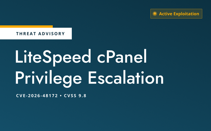 CVE-2026-48172: Critical LiteSpeed cPanel Plugin Flaw Under Active Exploitation