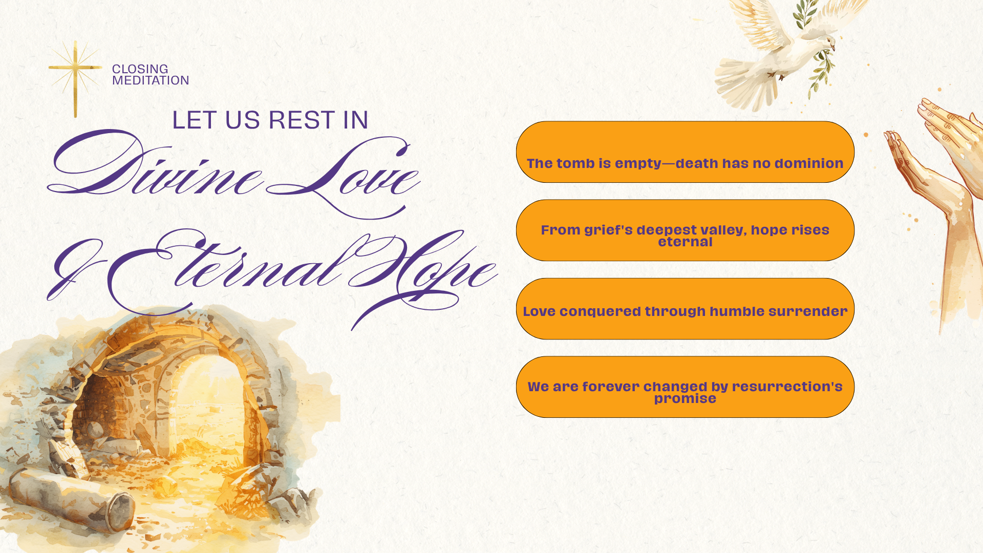 Jesus entering Jerusalem on a donkey while crowds wave palm branches