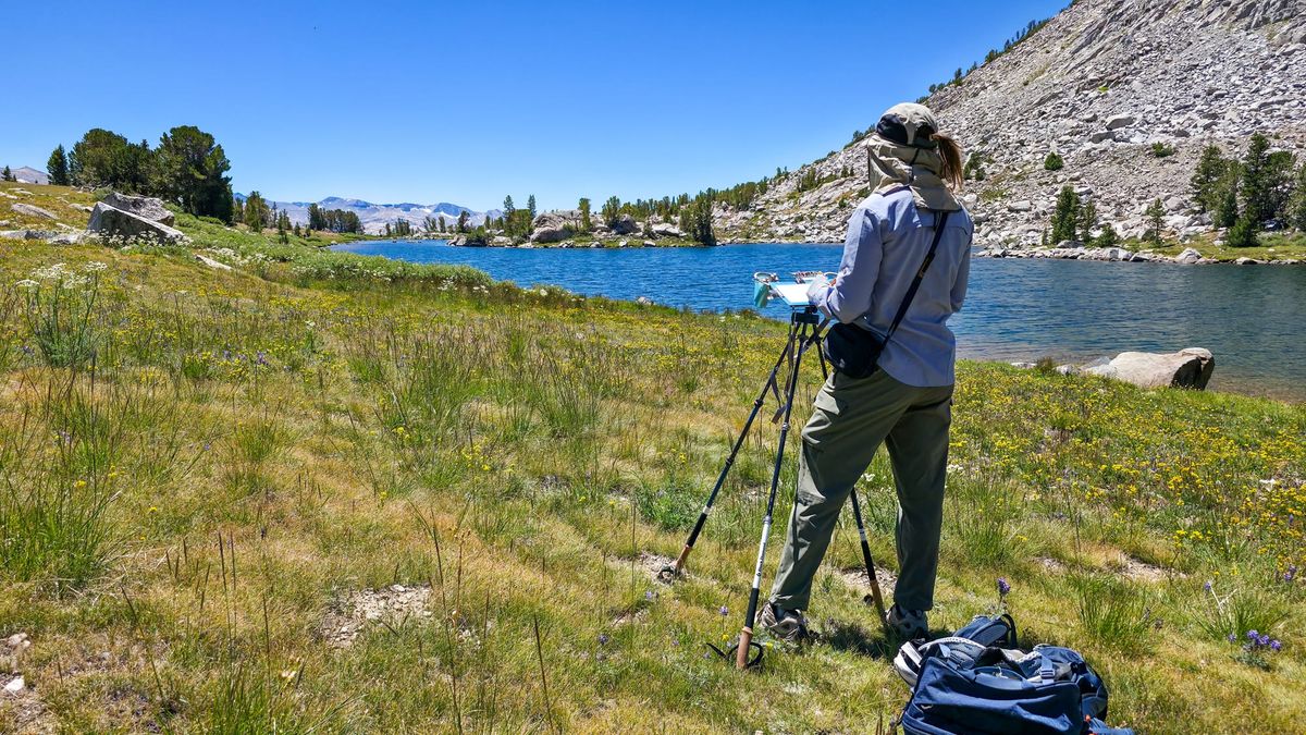 Painless plein air: how I comfortably carried a painting rig high into the Eastern Sierras