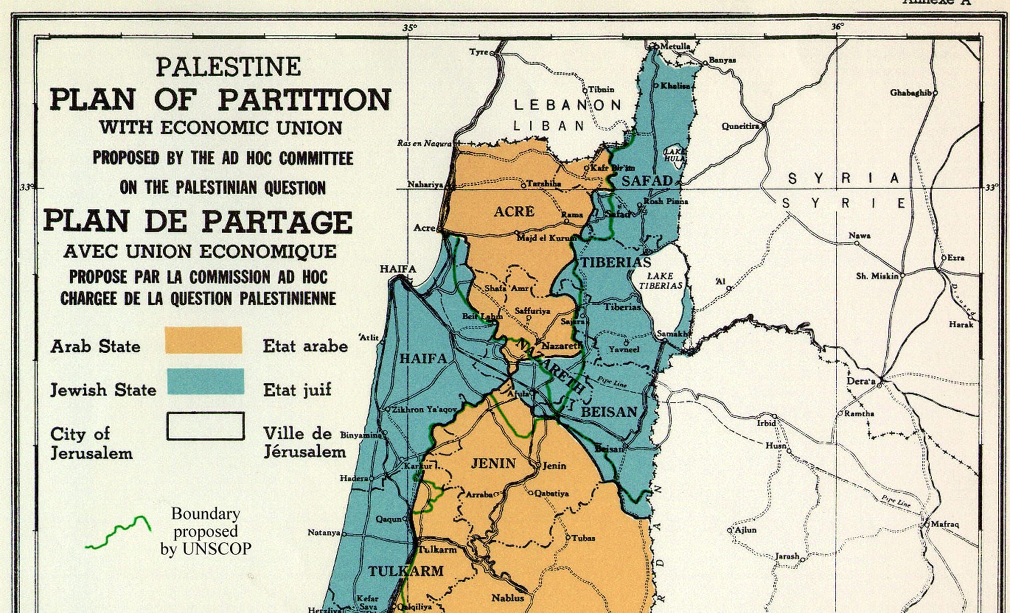 Did the British or the UN want to take Arab land and give it to the new Jewish state in 1947? No. Post image