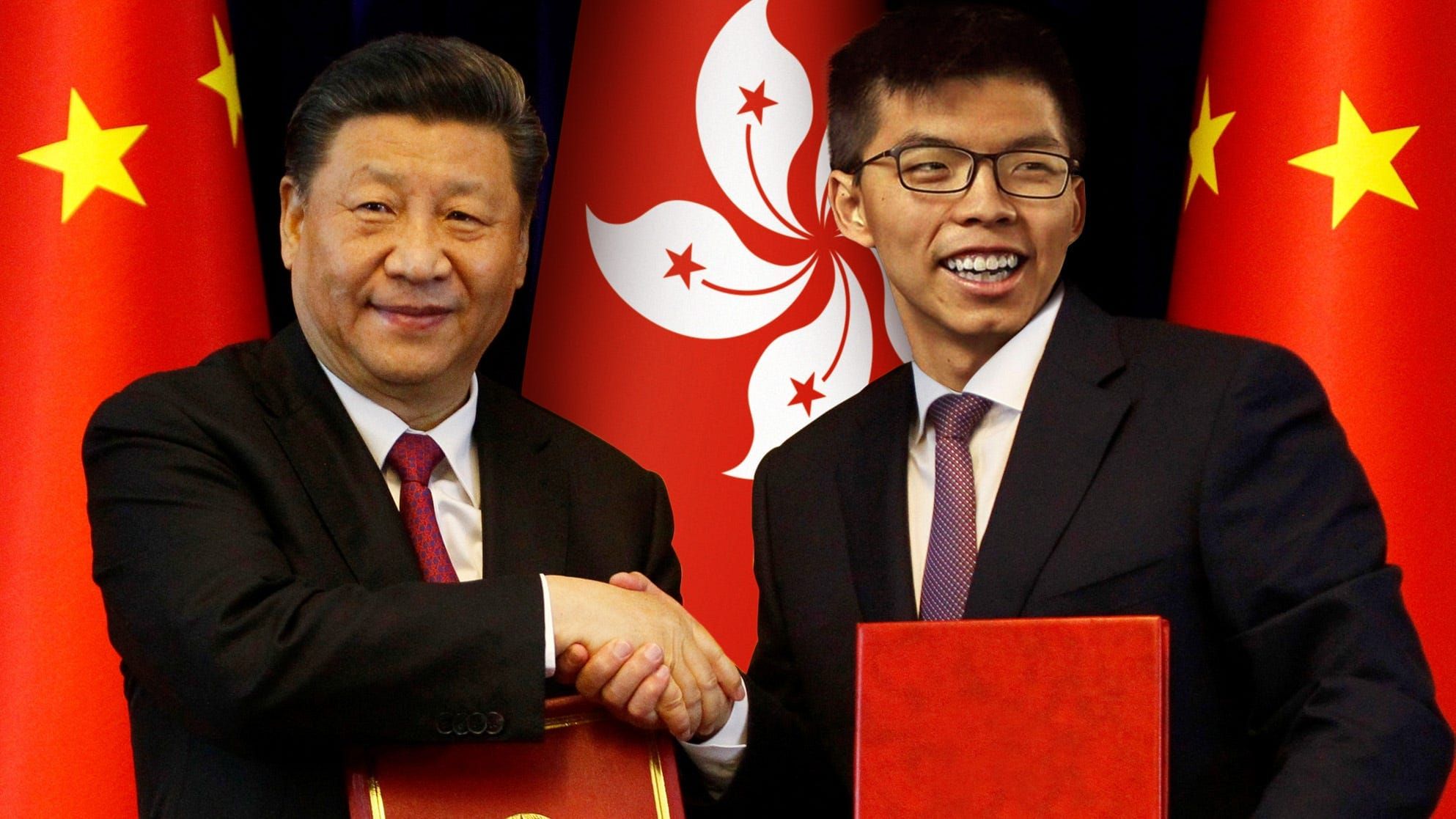 Is Joshua Wong getting a medal from Xi Jinping?