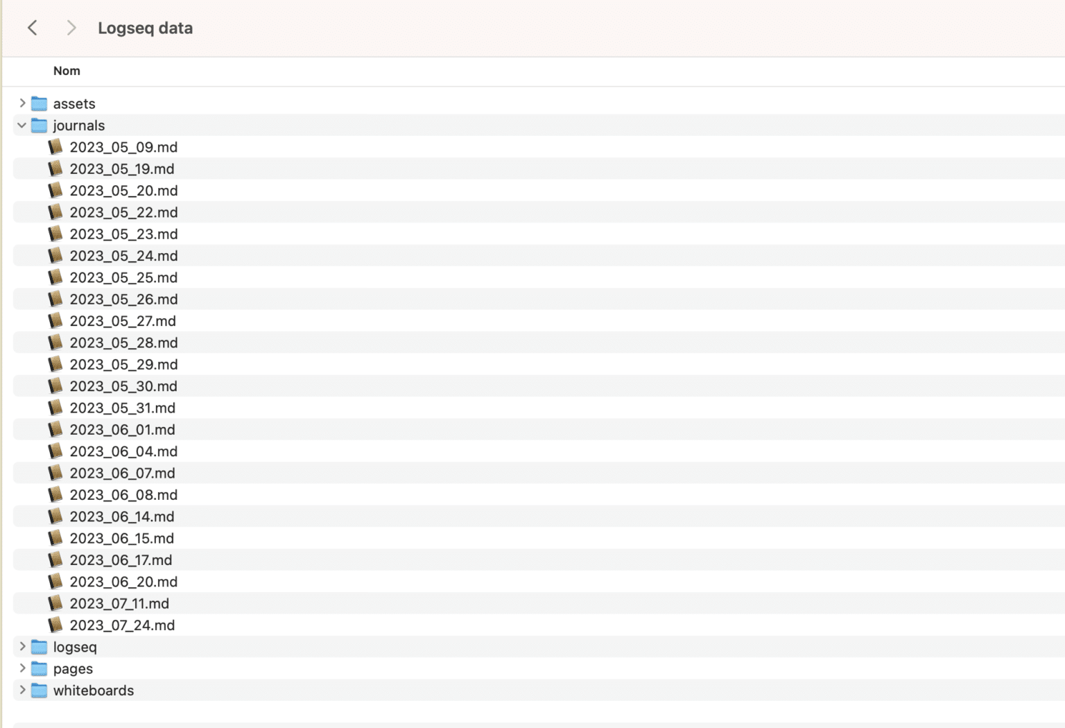 Journal Logseq