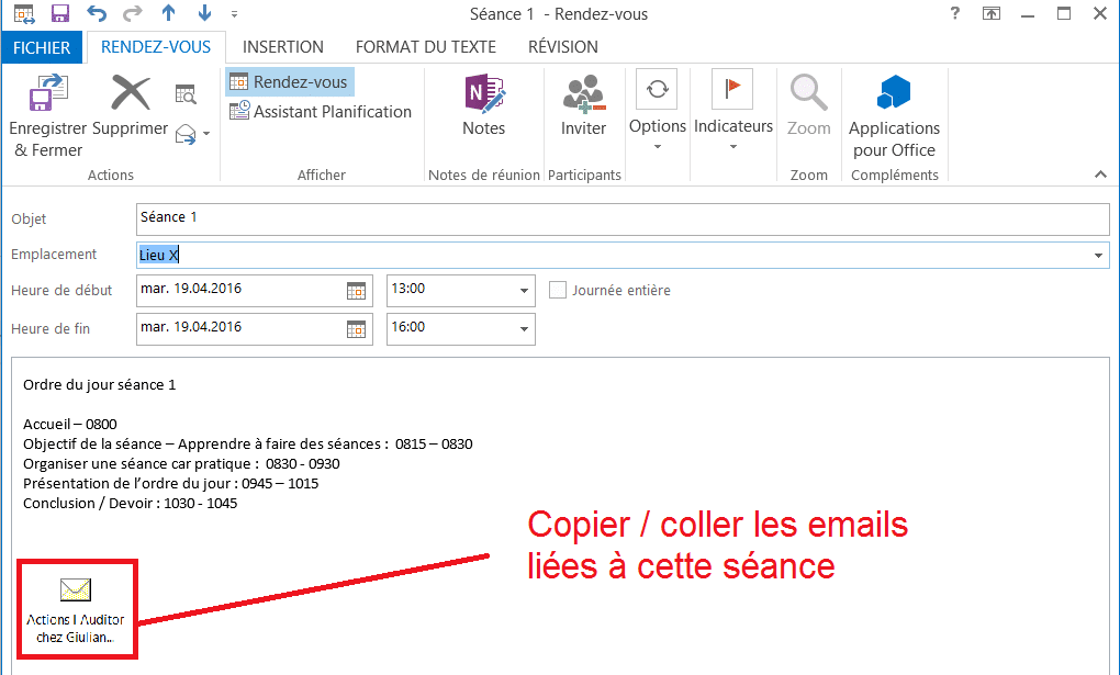 astuces de planificateur
