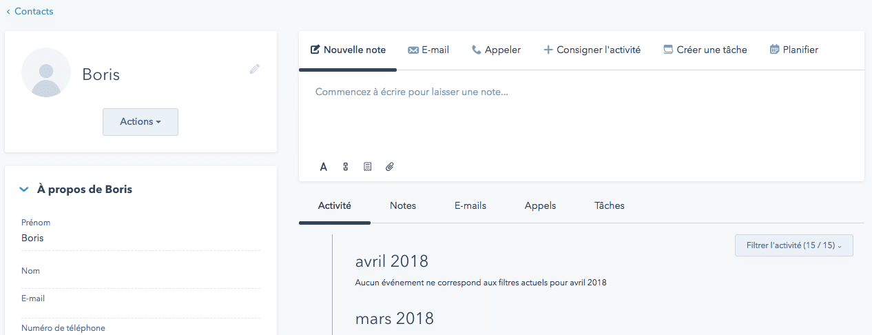 Logiciel planification réseau Hubspot