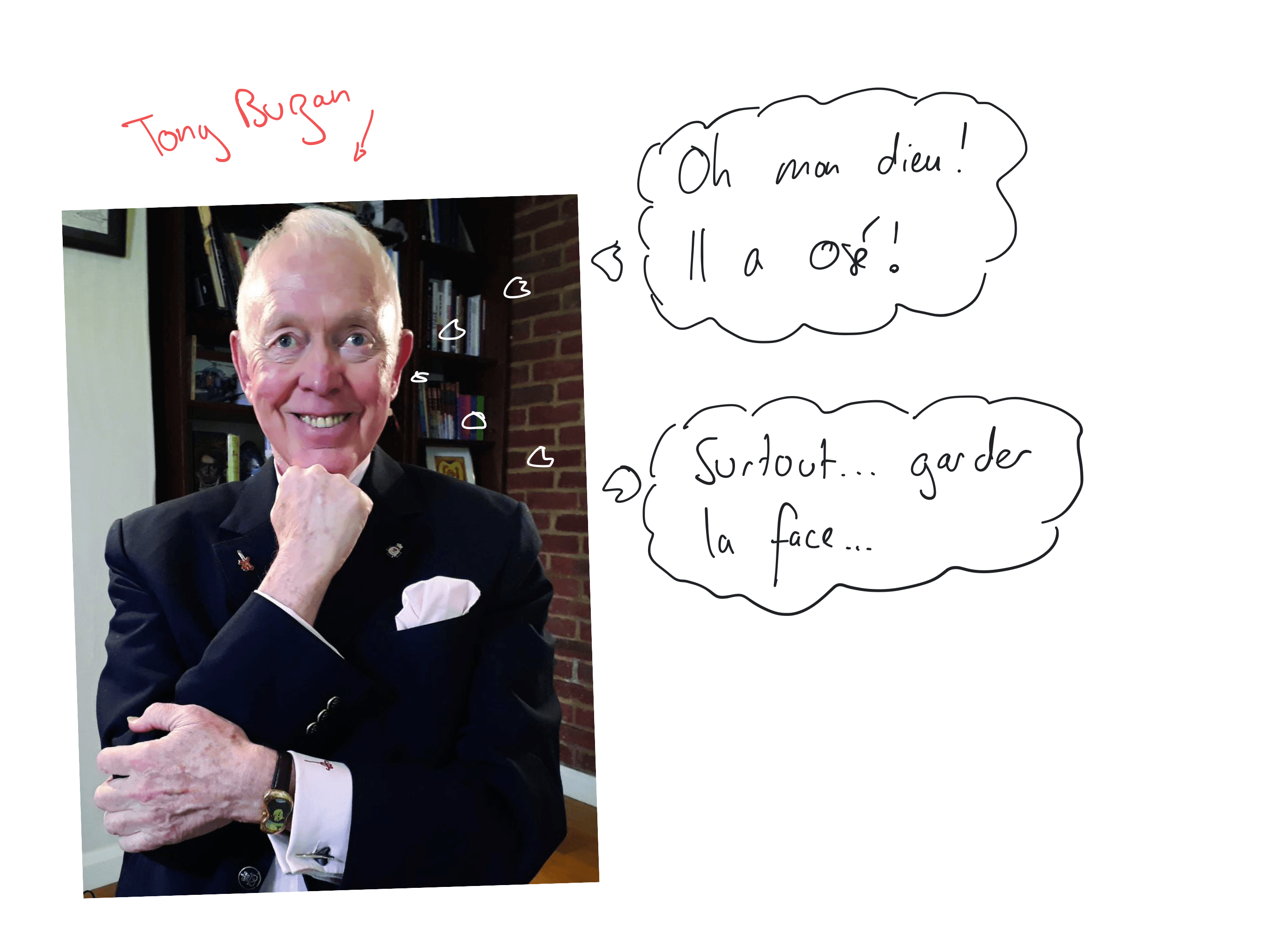 Tony Buzan choqué Tony Buzan choqué