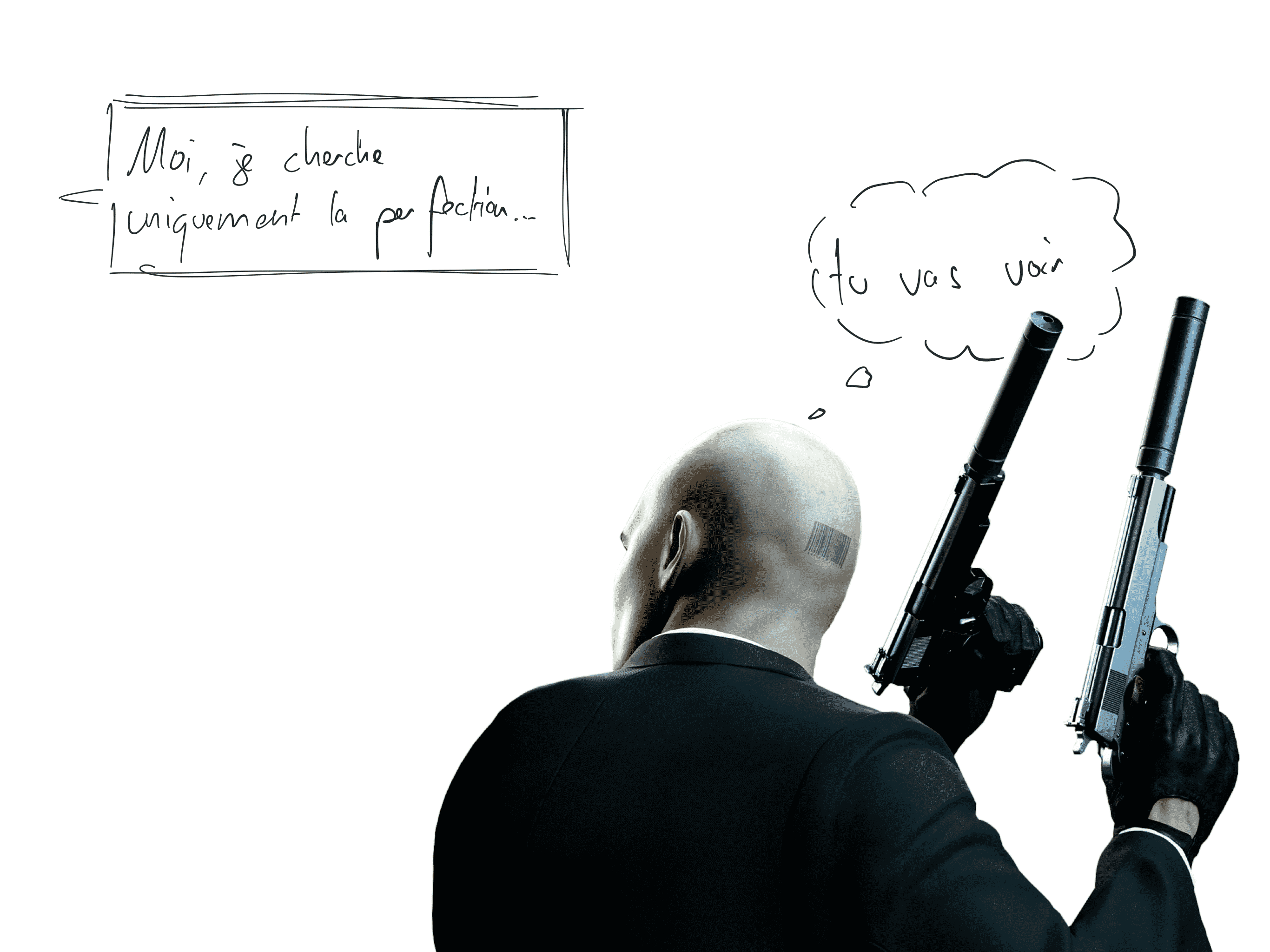 arrêter d'être parfait tueur professionnel qui s'apprête à éliminer un perfectionniste 😃