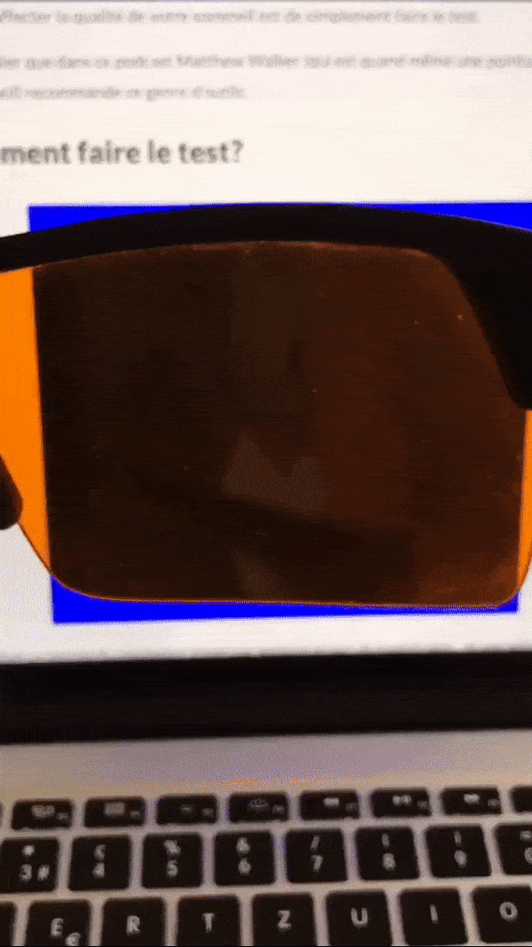 test lunette anti lumière bleue