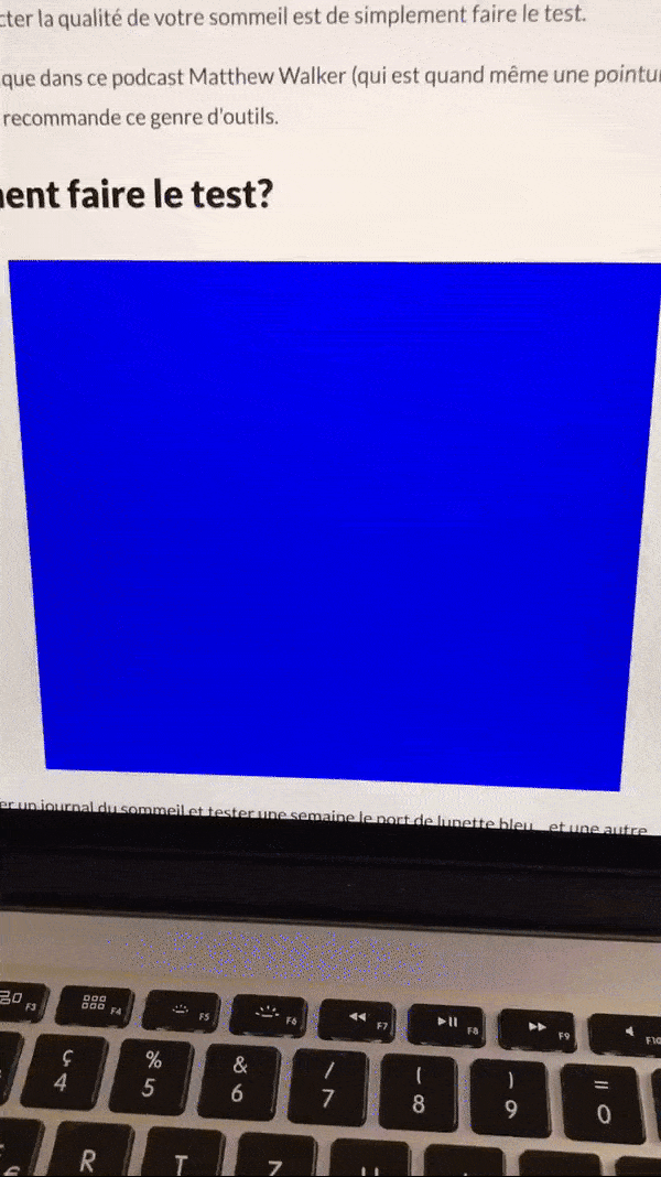 test lunette anti lumière bleue 2