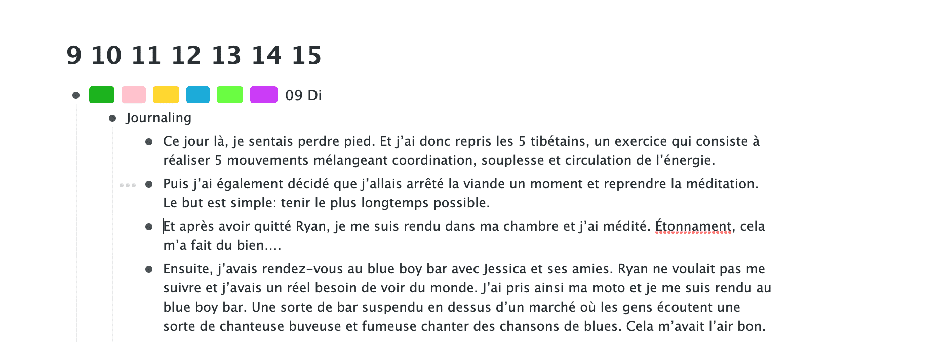 Journaling numérique