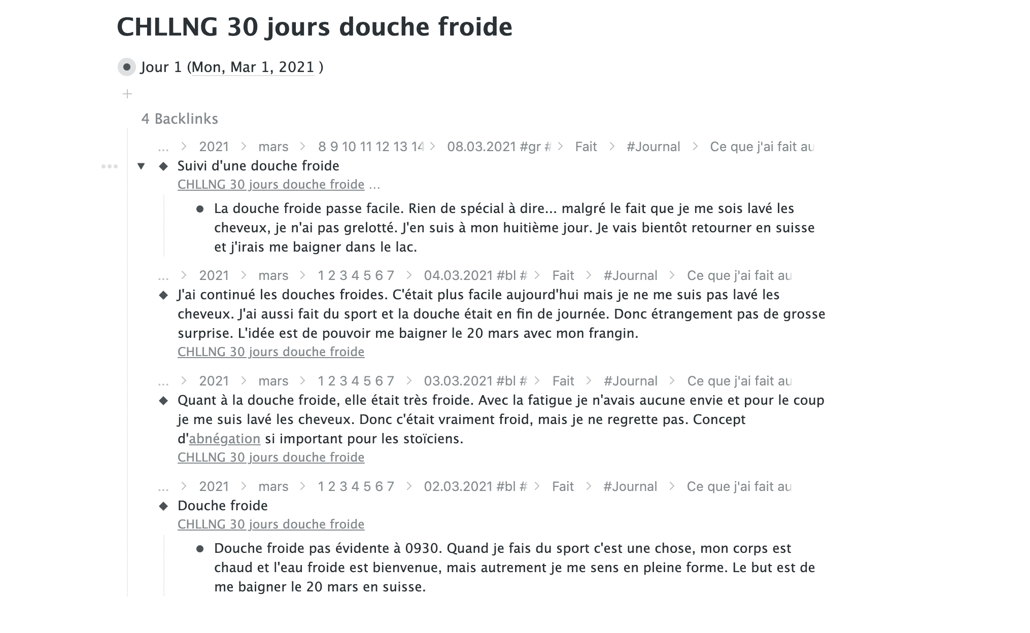 Journaling numérique