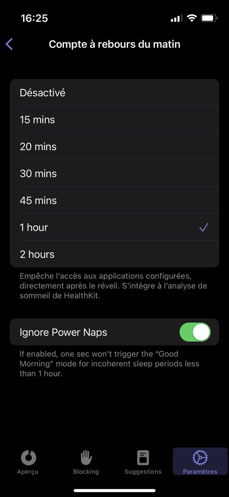 Compte à rebours one sec Compte à rebours one sec