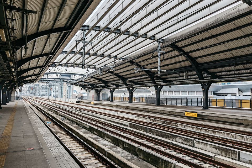 industry train sunrise path