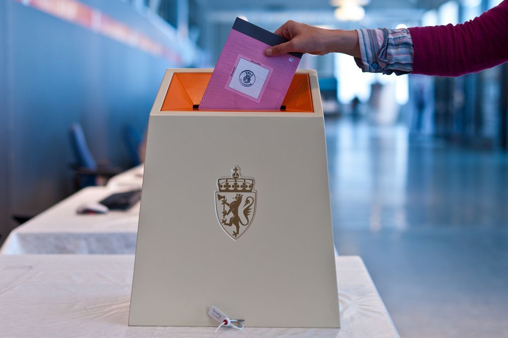 Valglokalet er åpent fra klokka 07.00 til 17.00