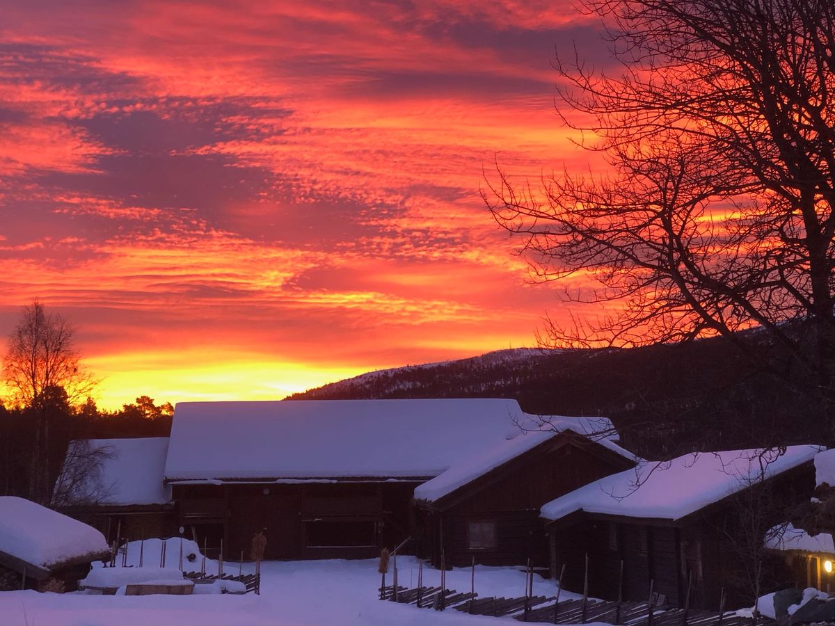 Rød himmel
