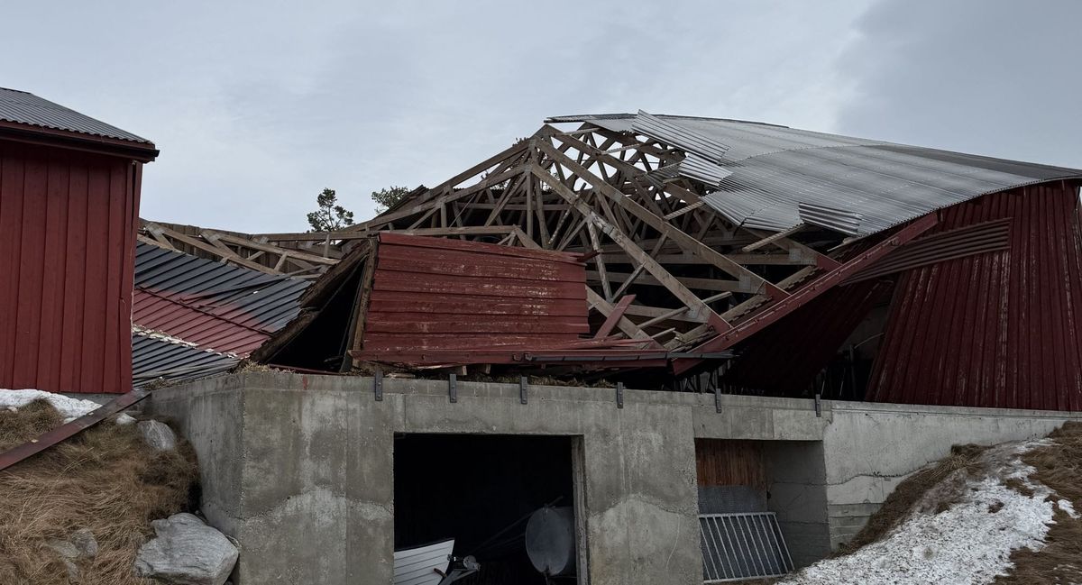 Hard vind på Atnbrua