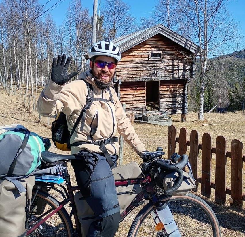 Sykkelgjest fra Sveits