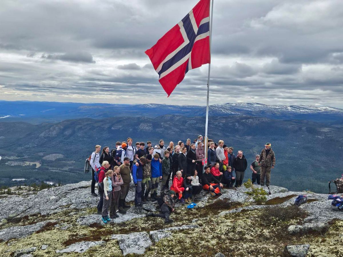 Markering av 8. mai på Glopen